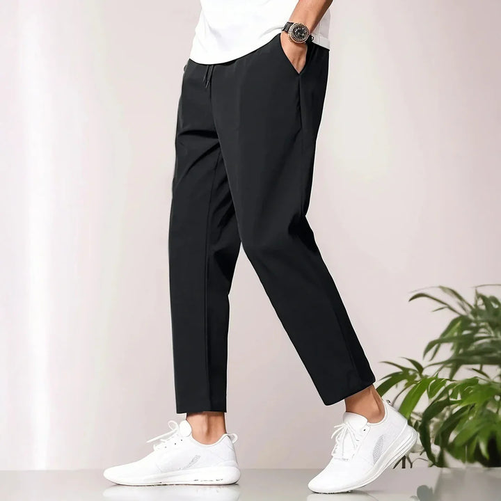 Herren lässige Freizeithose mit elastischem Bund und seitlichen Taschen Echoarchiv