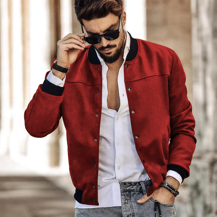 Herren modische Bomberjacke mit praktischen Taschen und elastischen Bündchen Echoarchiv