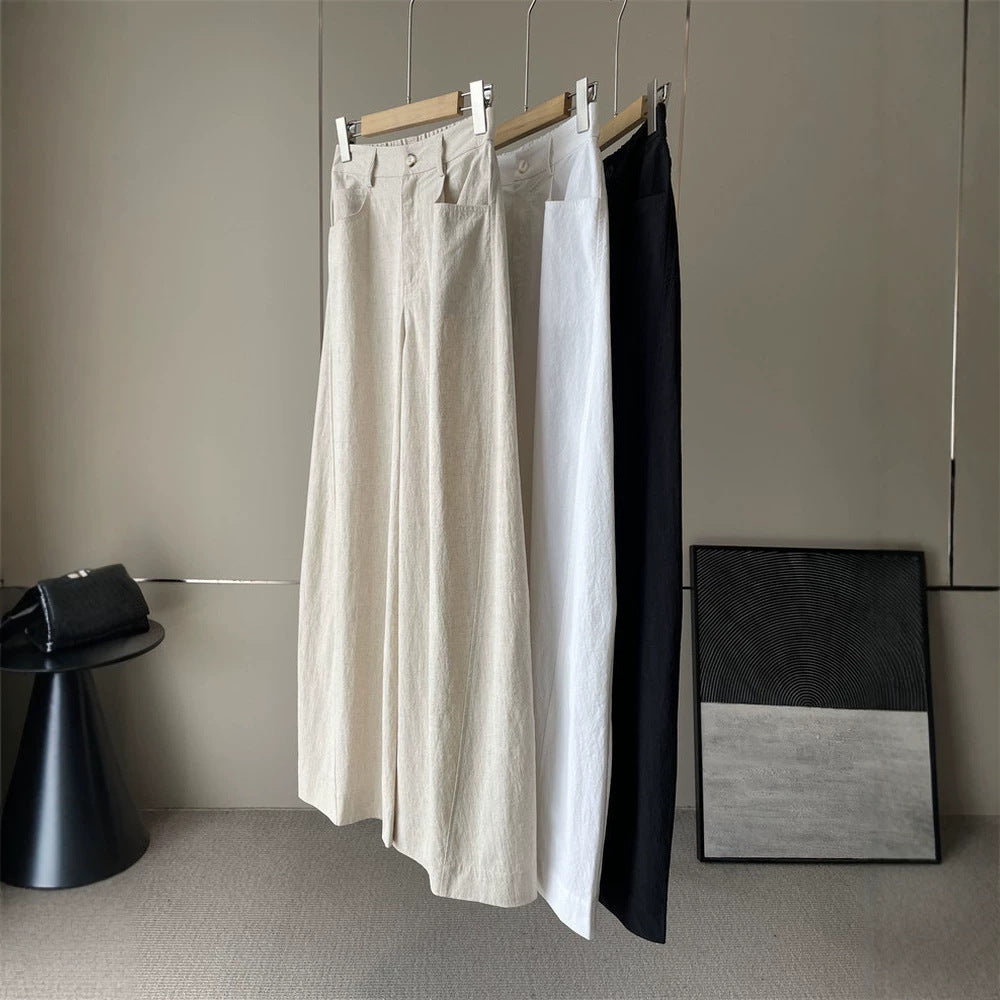 Damen Weite Leinenhose Echoarchiv 1789268742