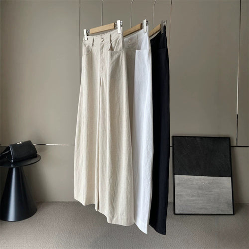 Damen Weite Leinenhose Echoarchiv 1789268742