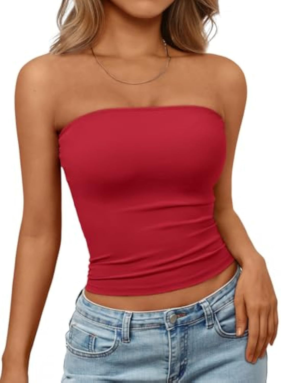 Damen Bandeau-Oberteil aus elastischem Material mit figurbetontem Schnitt Echo Archiv