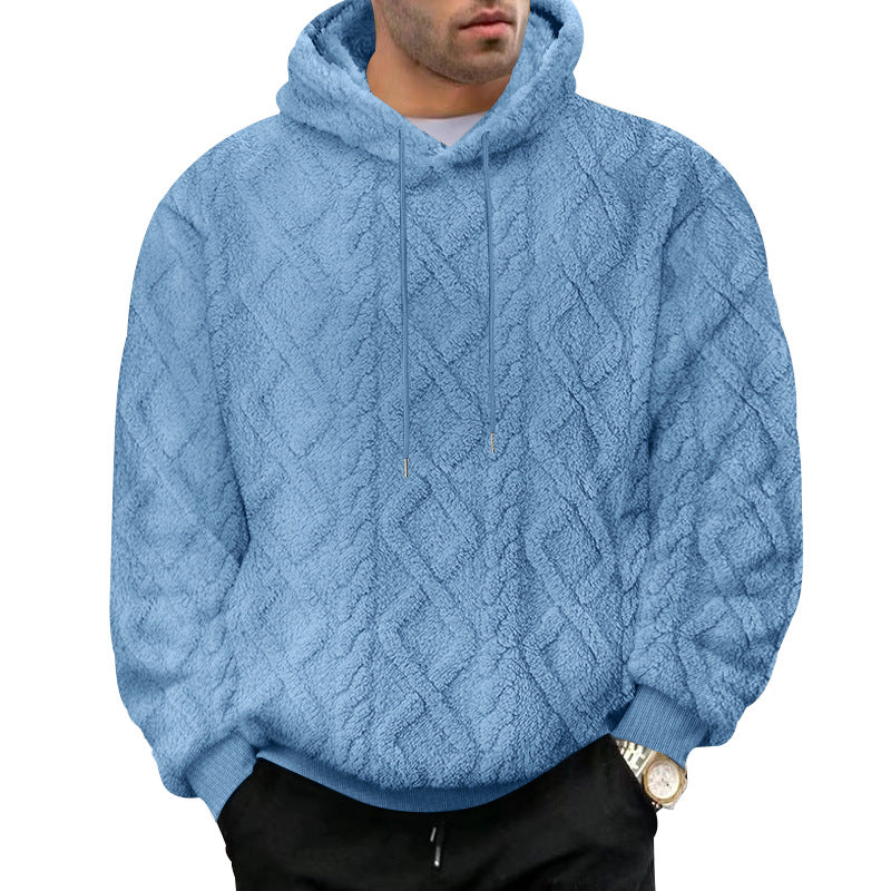 Herren Kuscheliger Hoodiepullover mit strukturiertem Design und modernem Schnitt Echoarchiv