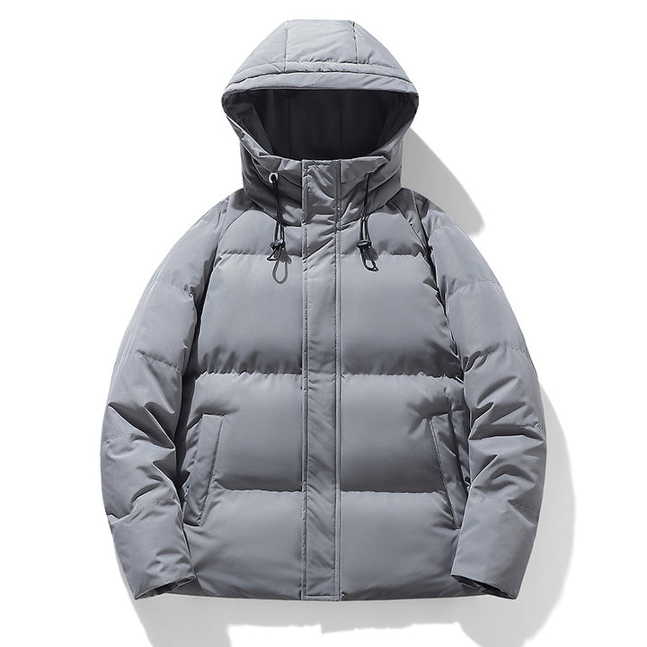 Herren Wattierte Kapuzen-Übergangsjacke mit Thermofüllung und hohem Stehkragen Echoarchiv