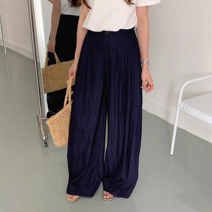 Damen Weite Leinenhose Echo Archiv