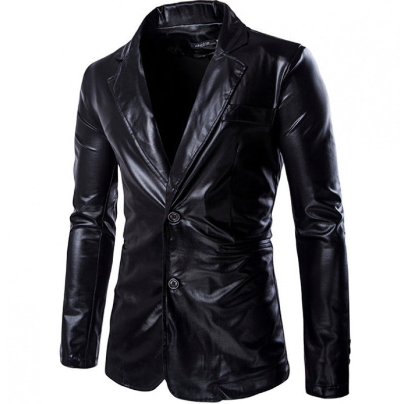 Herren Glamouröser Satin-Blazer Echoarchiv