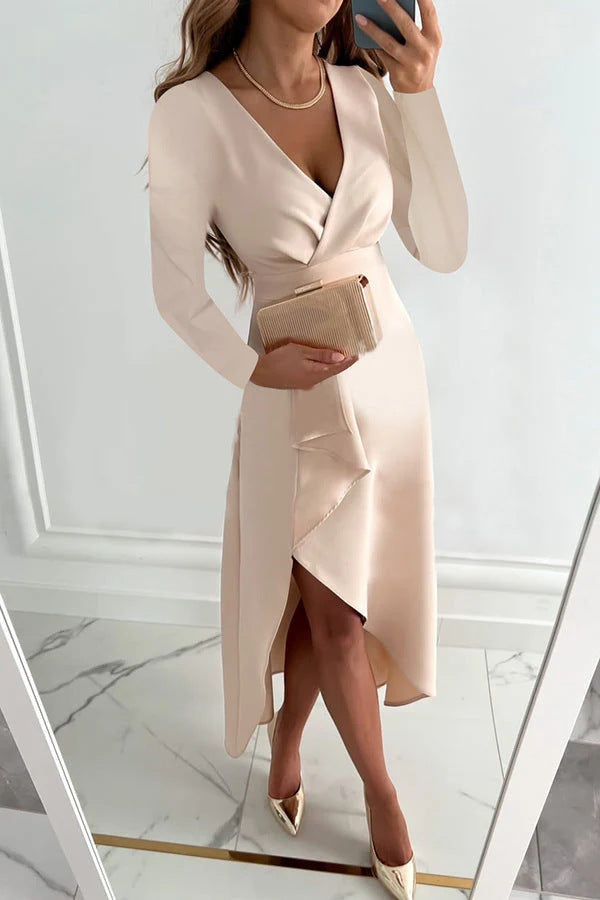 Damen Elegantes Wickelkleid Echo Archiv