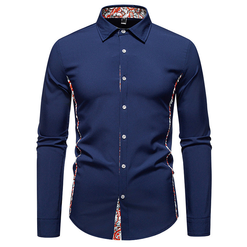 Herren Elegantes Hemd mit kreativem Floral-Muster und modernen Akzenten Echoarchiv