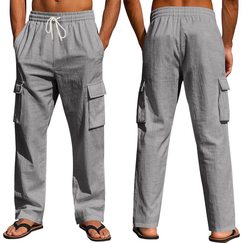 Herren Cargo-Hose mit elastischem Bund und seitlichen Taschen Echoarchiv