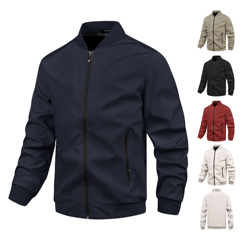 Herren moderne Bomberjacke mit elastischem Bündchen und praktischen Taschen Echoarchiv