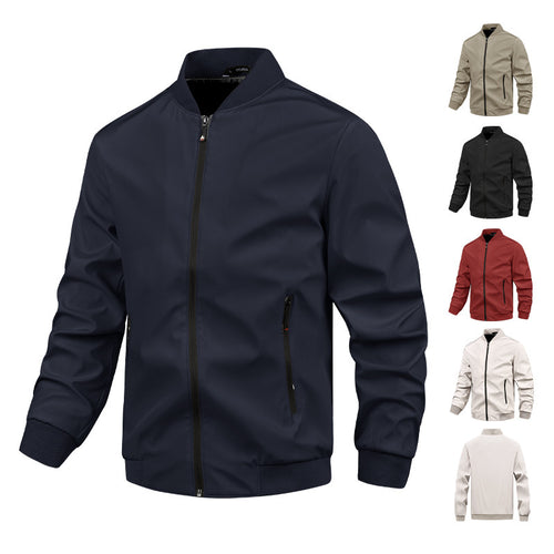 Herren moderne Bomberjacke mit elastischem Bündchen und praktischen Taschen Echoarchiv