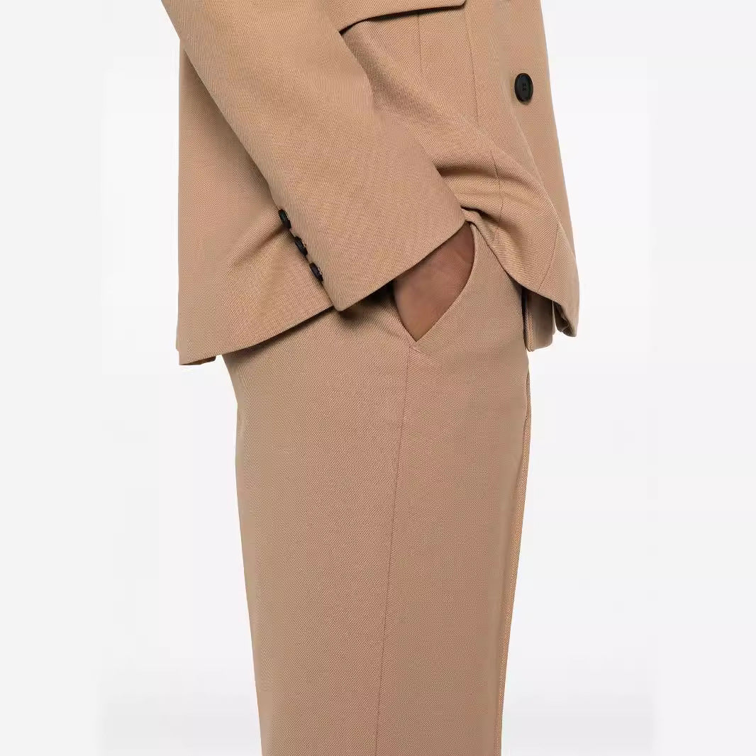 Damen Hochtaillierte ausgestellte Wollmix‑Tailoring‑Hose mit Bügelfalte Echoarchiv