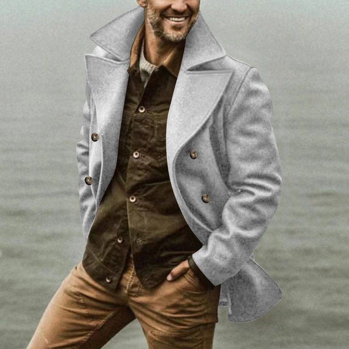 Herren Wollmantel mit Elegantem Schnitt & PEchoarchivcoat-Design | Echoarchiv