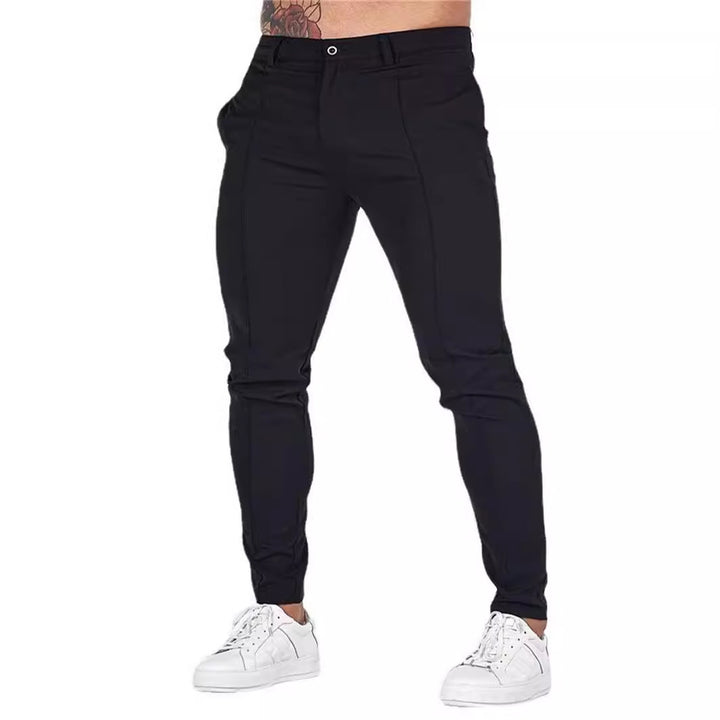 Herren Fitness-Hose mit seitlichen Reißverschlüssen und elastischem Bund Echoarchiv