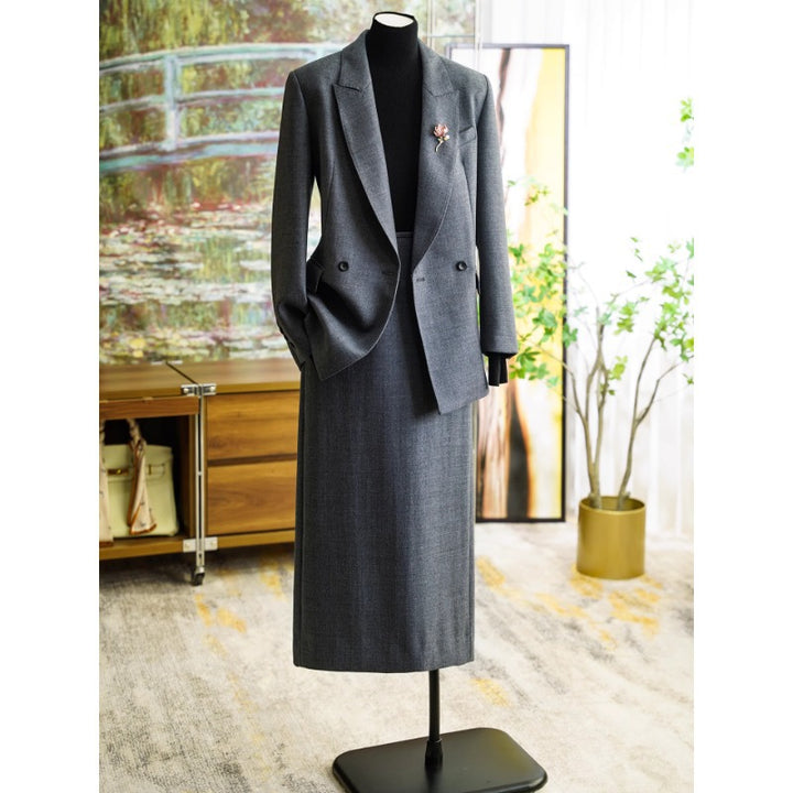 Damen Elegantes Blazer- und Rock-Set Echoarchiv 1789268527