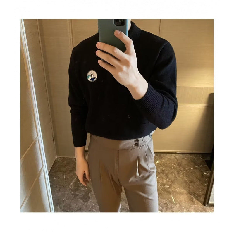 Herren lässiger Polo-Pullover aus hochwertigem Material Echoarchiv