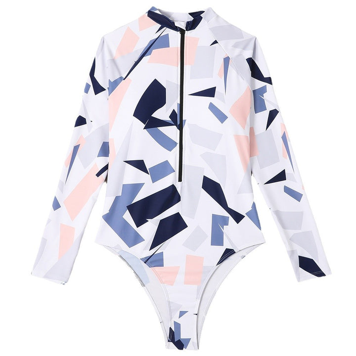 Damen Langarm Surfanzug mit geometrischem Design Echo Archiv