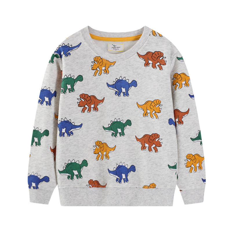 Jungen Sweatshirt mit fröhlichem Dinosaurier-Motiv Echo Archiv