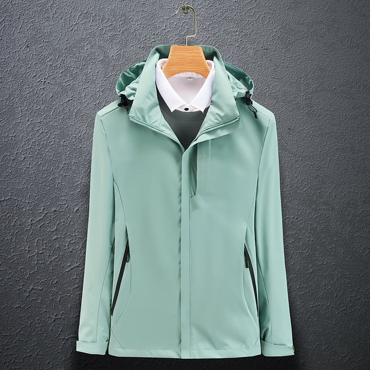 Herren Funktionale Wind- und Wetterjacke Echo Archiv