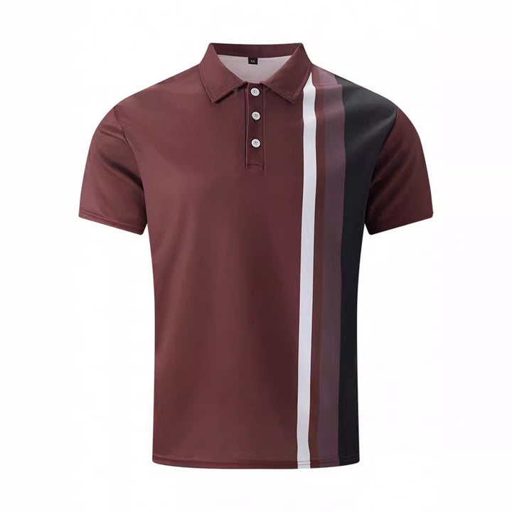 Herren Poloshirt mit modischem Streifen-Design Echoarchiv