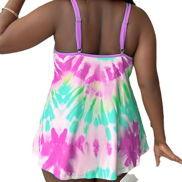 Damen Tankini mit lockerem Schnitt und buntem Batikdesign Echo Archiv