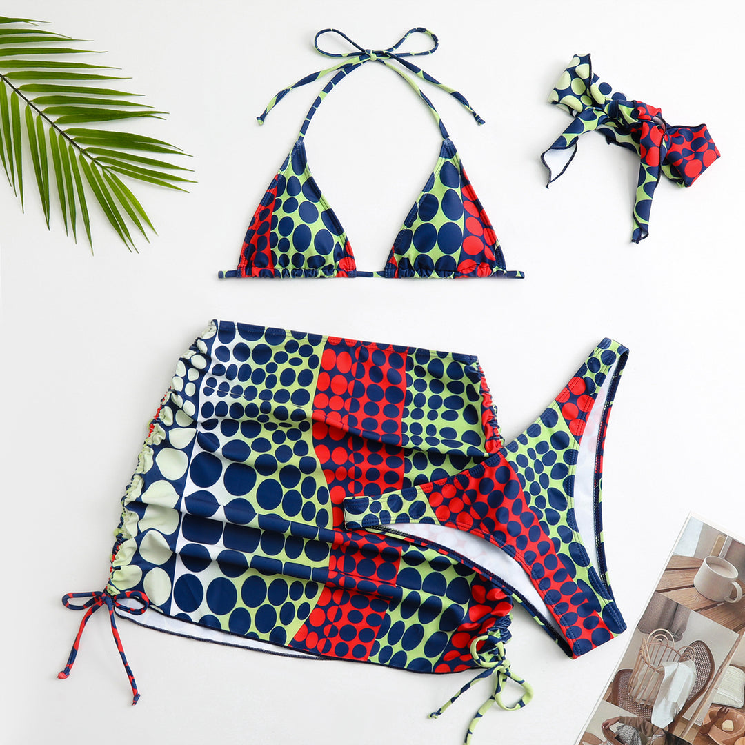 Damen Triangel-Bikini mit Rock Echo Archiv