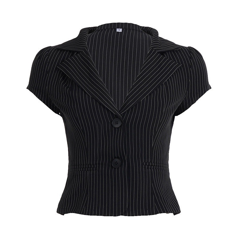 Damen Blazer mit tailliertem Schnitt und modernen Streifen Echo Archiv