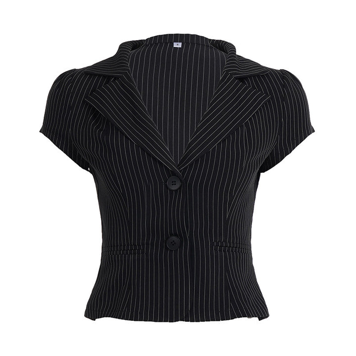 Damen Blazer mit tailliertem Schnitt und modernen Streifen Echo Archiv