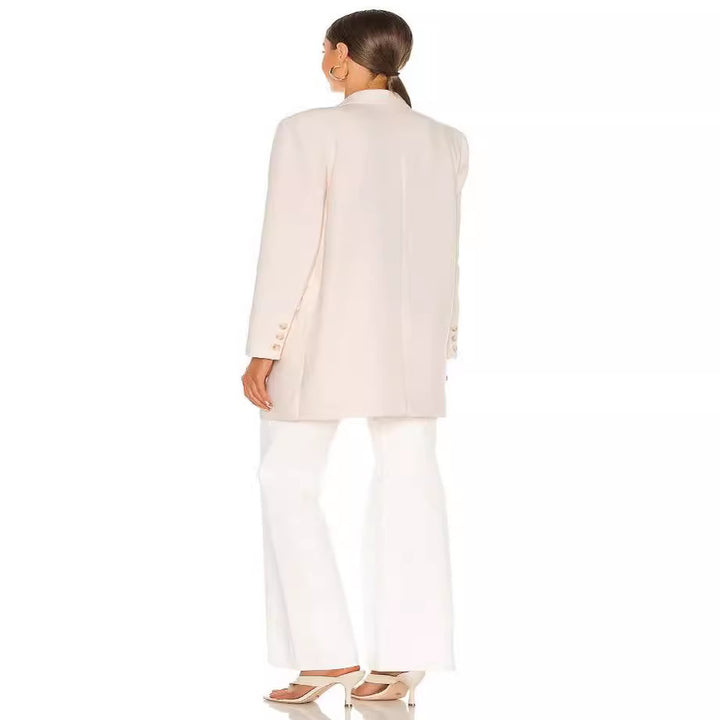 Damen Longline Oversize‑Blazer im Double‑Breasted Tailoring mit verlängertem Schnitt Echoarchiv