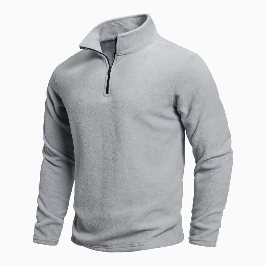 Herren Fleece-Pullover mit hoher Kragenverstellbarkeit und funktionalem Reißverschluss Echoarchiv