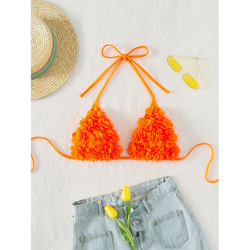 Damen Triangel-Bikini mit verspielten Blumenapplikationen Echo Archiv