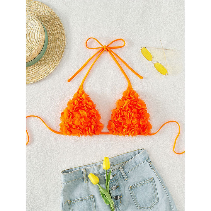 Damen Triangel-Bikini mit verspielten Blumenapplikationen Echo Archiv