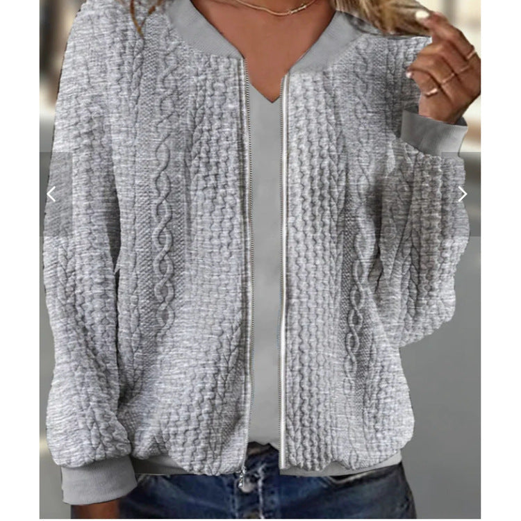 Damen Strickjacke mit Echoarchivrnem Kabelstrickmuster und eleganter Schnittführung Echoarchiv