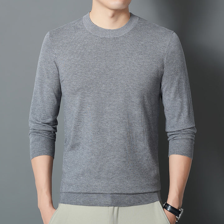 Herren Feiner Rundhalspullover aus Feinstrick mit schmaler Silhouette Echo Archiv