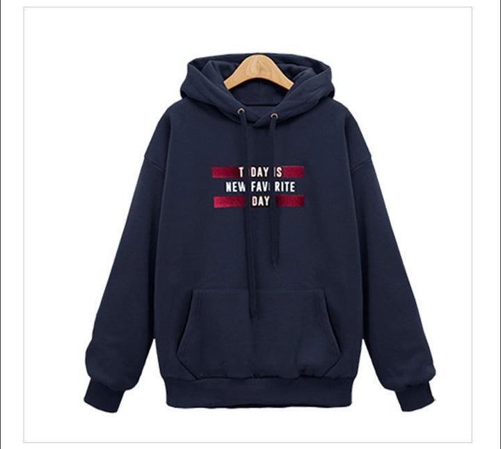 Damen lässiger Kapuzenpullover mit Kängurutasche, relaxed Fit und grafischem Statement-Print – Auréline