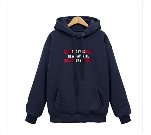 Damen lässiger Kapuzenpullover mit Kängurutasche, relaxed Fit und grafischem Statement-Print – Auréline