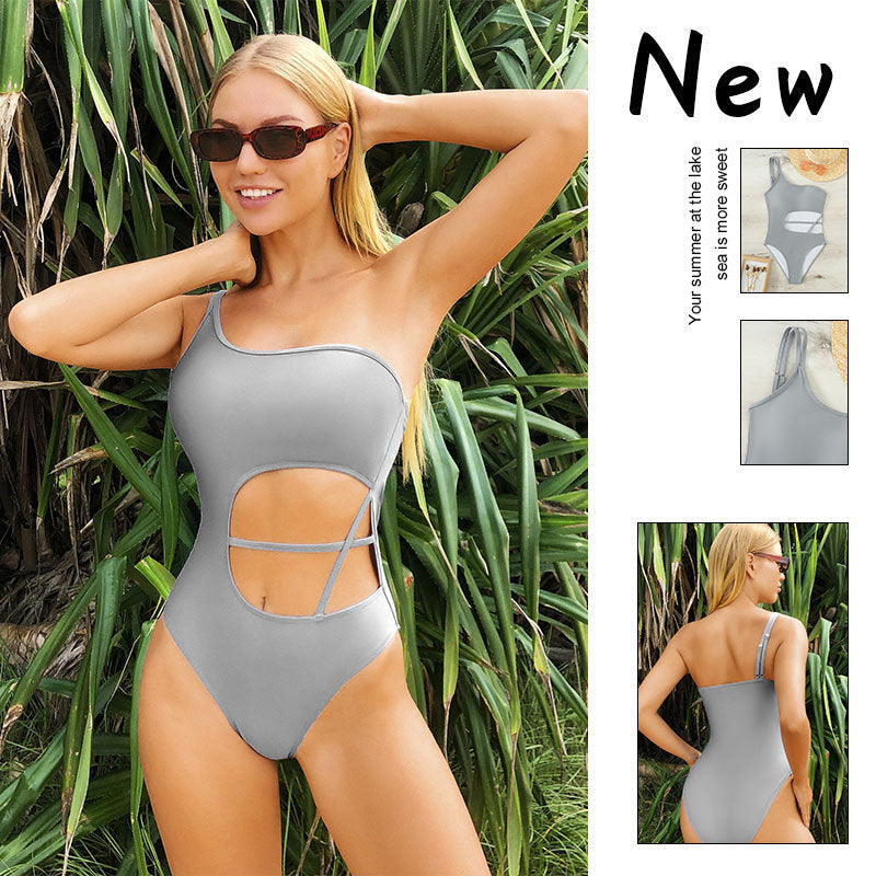 Damen Einseitiger Badeanzug mit raffinierten Cut-Outs Echo Archiv