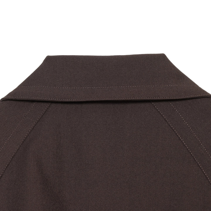 Damen Midilanger Doppelreihiger Trenchcoat mit breitem Revers und Taillenbindegürtel Echoarchiv