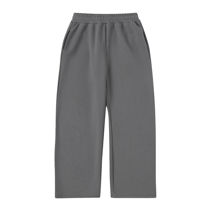 Damen weite Cropped-Loungehose mit elastischem Bund und seitlichen Eingrifftaschen – Avélisse