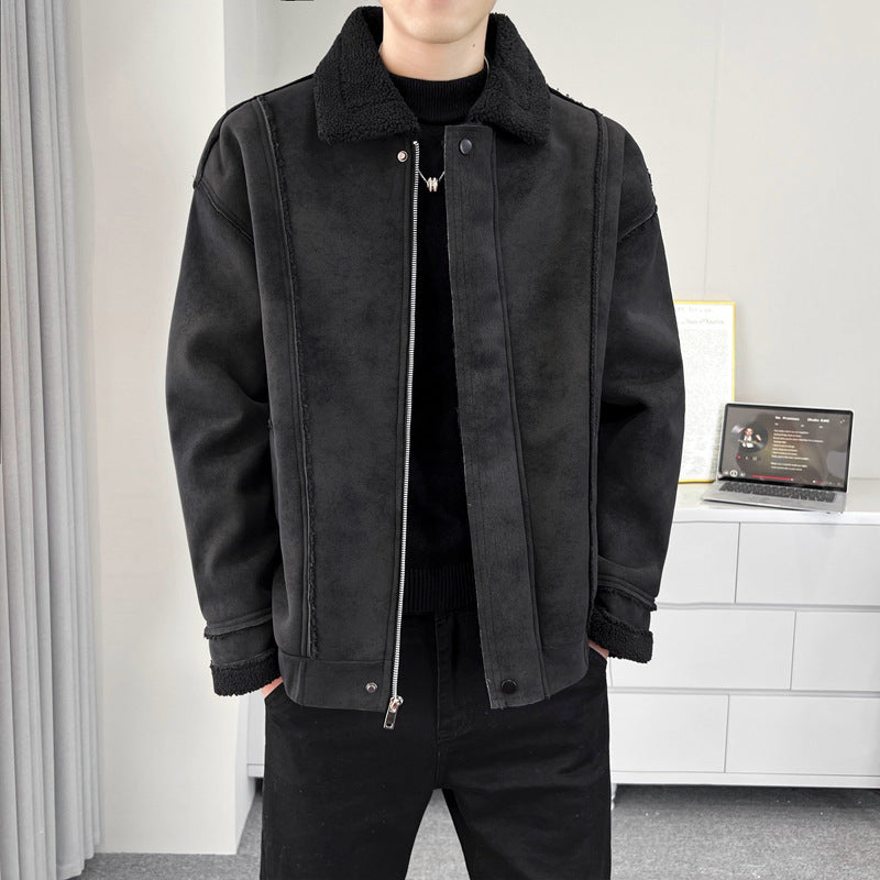 Herren Kuschelige Teddyfelljacke Echo Archiv