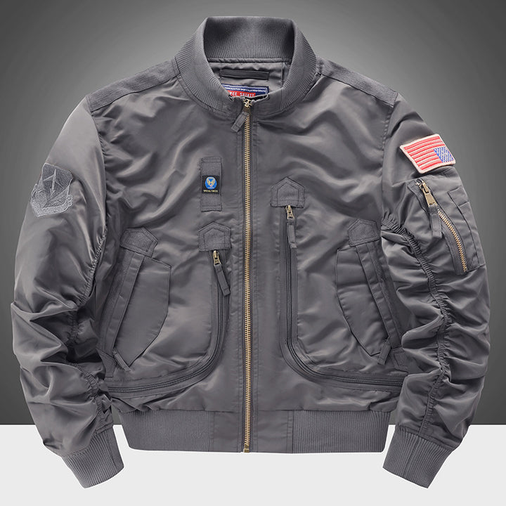 Herren modische Bomberjacke mit isolierendem Innenfutter und praktischen Taschen Echoarchiv