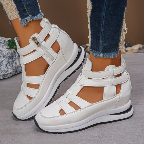 Damen Sportliche Plateau-Sandale mit geflochtenem Riemen und dämpfender Profilsohle – Sorelia
