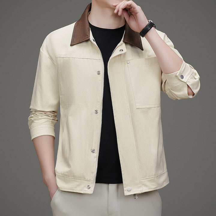 Herren Freizeitjacke im minimalistischen Design mit praktischen Taschen Echoarchiv