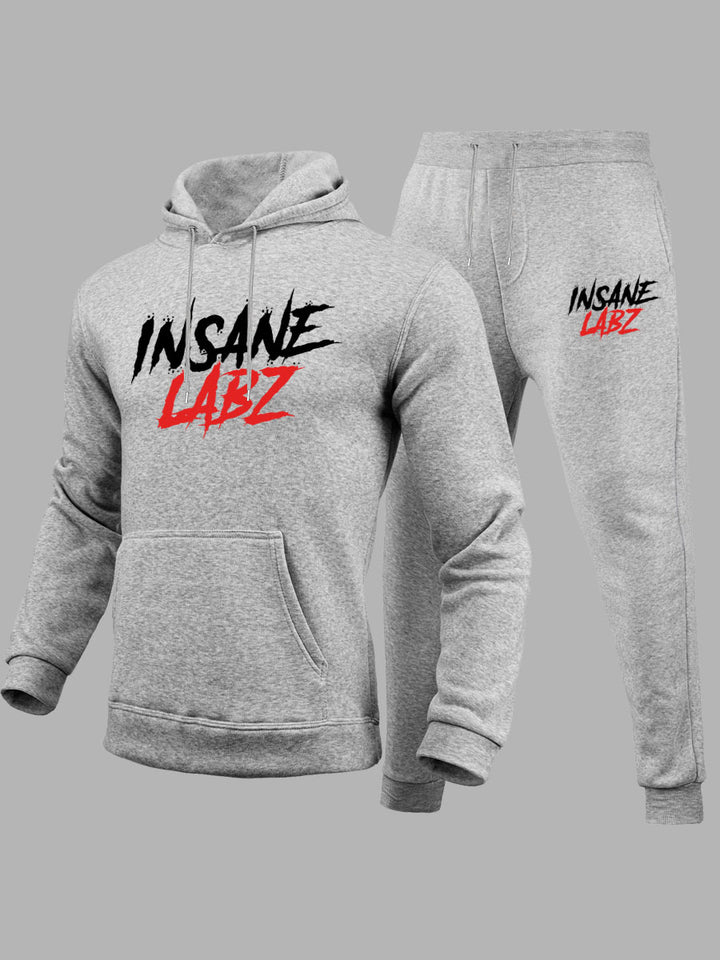 Herren Sportliches Hoodie und Jogginghose Set mit markantem Logo Echoarchiv