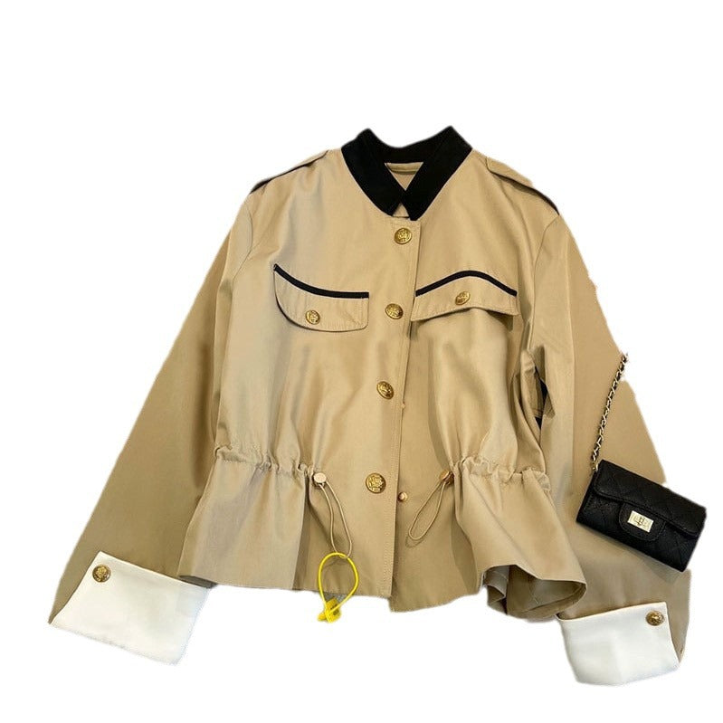 Damen Modische Jacke mit verschließbarer Front Echoarchiv