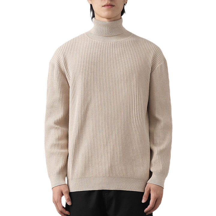 Herren Grobstrickpullover mit Stehkragen Echo Archiv