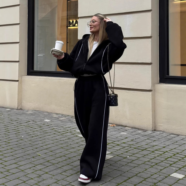 Damen Bequemer Oversized Jogginganzug Echo Archiv