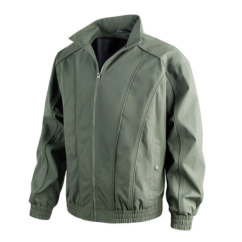 Herren Freizeitjacke mit hochschließendem Kragen und elastischem Bund Echoarchiv
