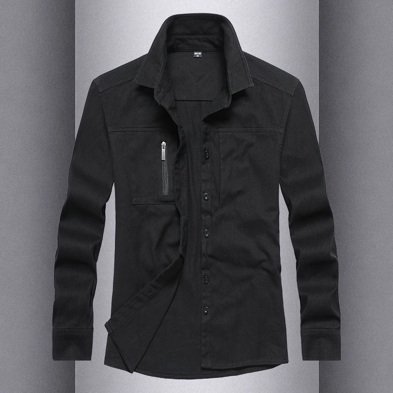 Herren Langarmshirt mit praktischen Taschen und modernem Schnitt Echoarchiv