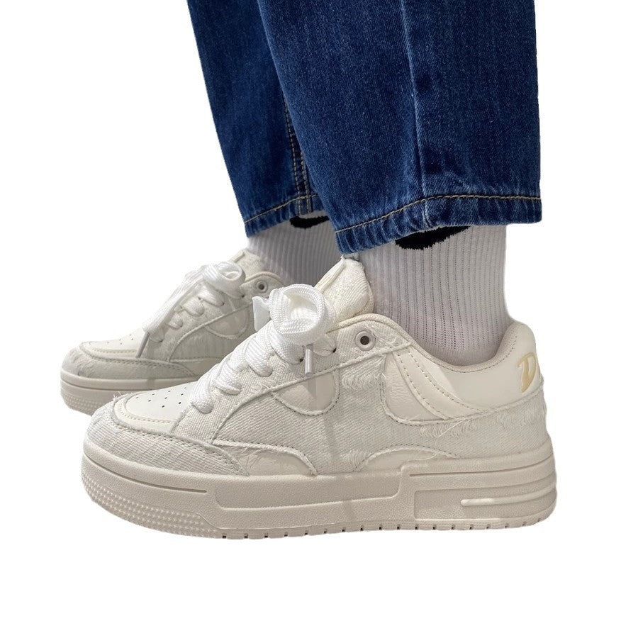 Damen Schnürsneakers mit trendigem, texturiertem Obermaterial von Echo Archiv