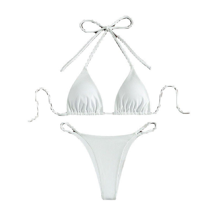Damen Triangel-Bikini mit feinen Rippeneffekten und anpassbarem Schnitt Echo Archiv
